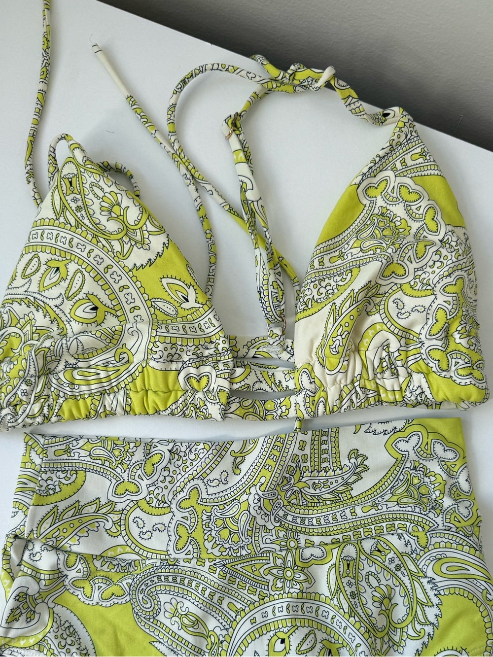 Montce size XL Bikini paisley top